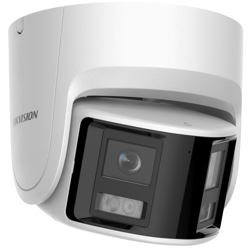 Hikvision DS-2CD2367G2P-LSU/SL 6 MP 180° Panoramic Fixed Turret Network Camera with ColorVu Technology, IP67 Rating, and Advanced AI Features
