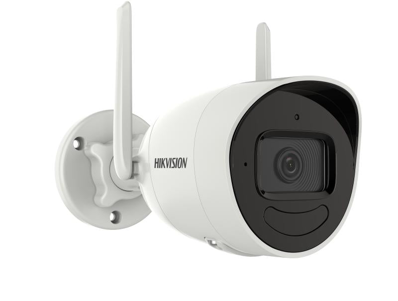 Hikvision 4MP Wi-Fi Bullet Camera, 30m IR, H.265+, 2.8mm Fixed Lens, 3D DNR, IP66, Two-Way Audio (DS-2CV2041G2-IDW)