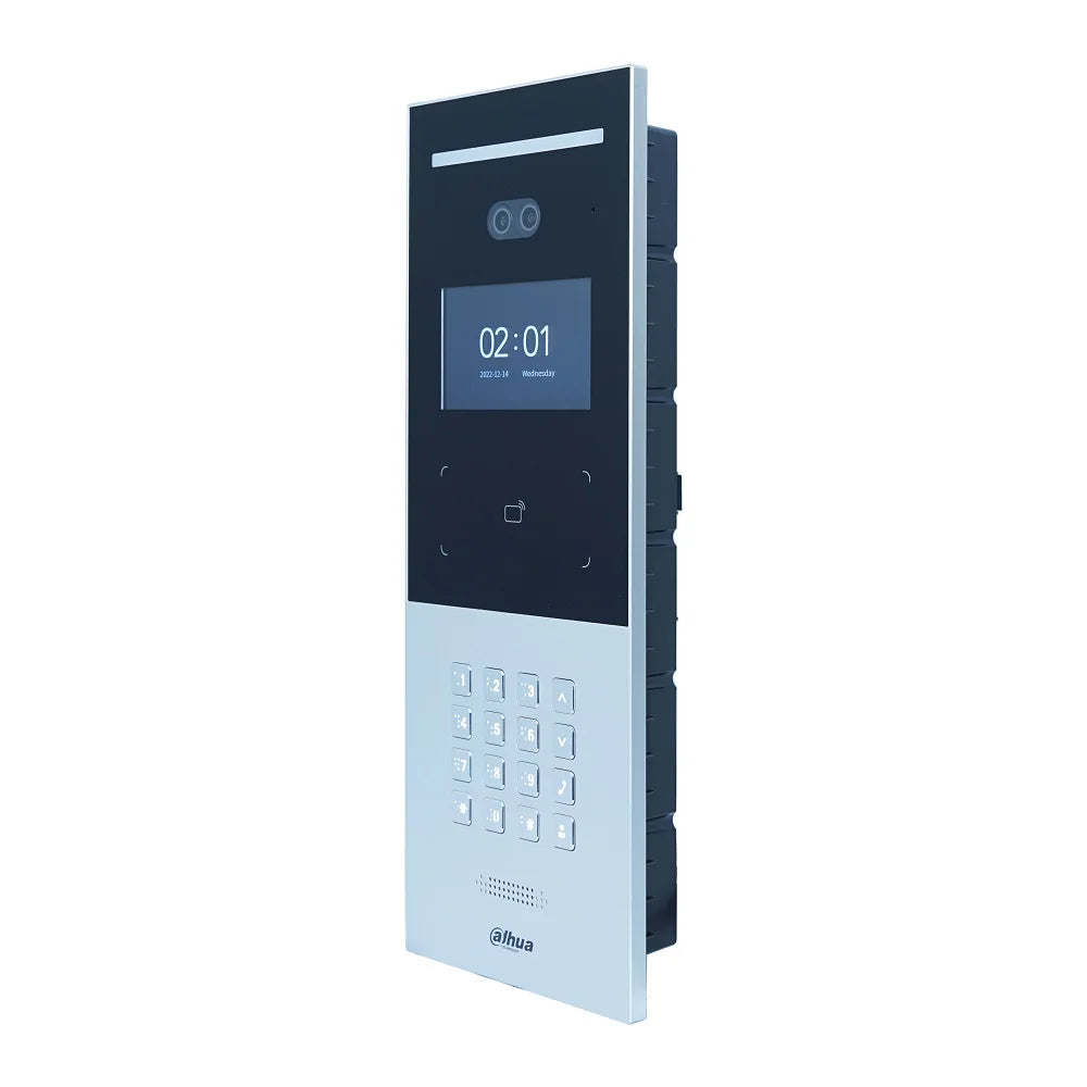 DAHUA DHI-VTO6521F SIP2.0 ip intercom keypad & video door station black with silver apartment 4.3 inch display mechanical button 2mp 134°