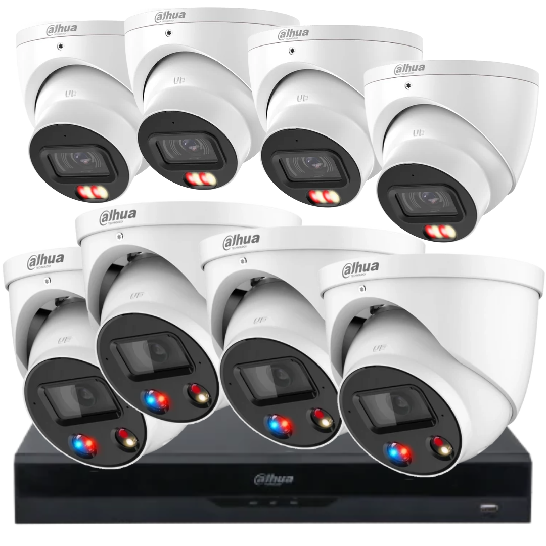 Dahua 6MP AcuPick AI CCTV Security Camera Kit with TiOC– Customise Up to 8 Cameras NVR5208-8P-AI/ANZ