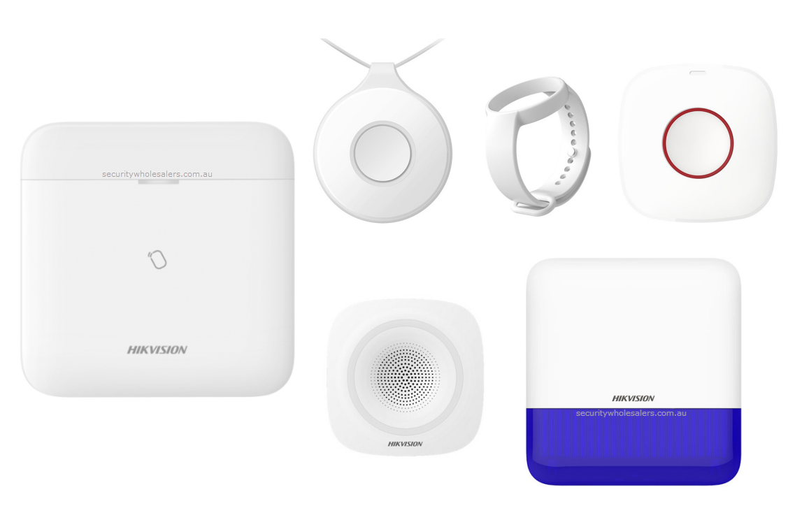 Hikvision AX PRO Duress Alarm Security Kit – Control Panel, Panic Buttons & Sirens