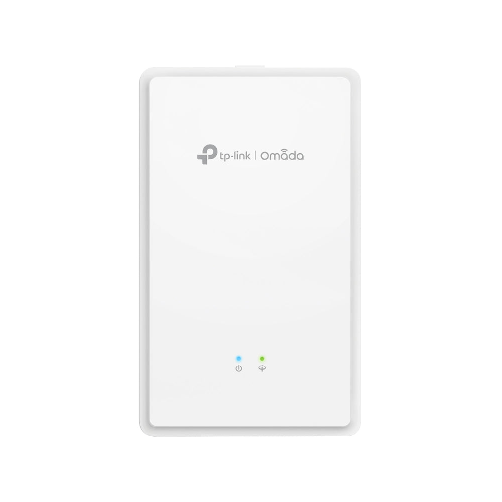 TP-Link Omada EAP625GP-Wall AX1800 Wi-Fi 6 Wall Plate GPON Access Point | 1× GPON Port | PoE Out | Seamless Mesh Roaming | Enterprise-Grade Networking
