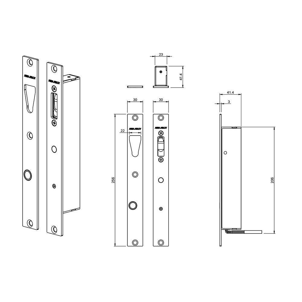 Lockwood ES8100 V-LOCK, PTO/PTL, 11.4-28VDC, FULLY MONITORED – High-Security Electric Lock