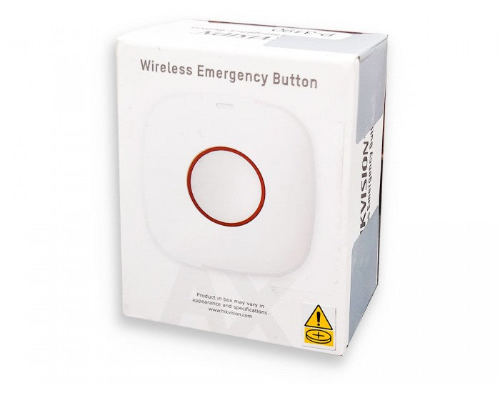 Hikvision HIK‑PDEB1‑WB‑B IP66 Wireless Emergency Panic Button – Tri-X, 433MHz, Wall-Mounted, Humid-Resistant (SKU HIK‑PDEB1‑WB‑B)