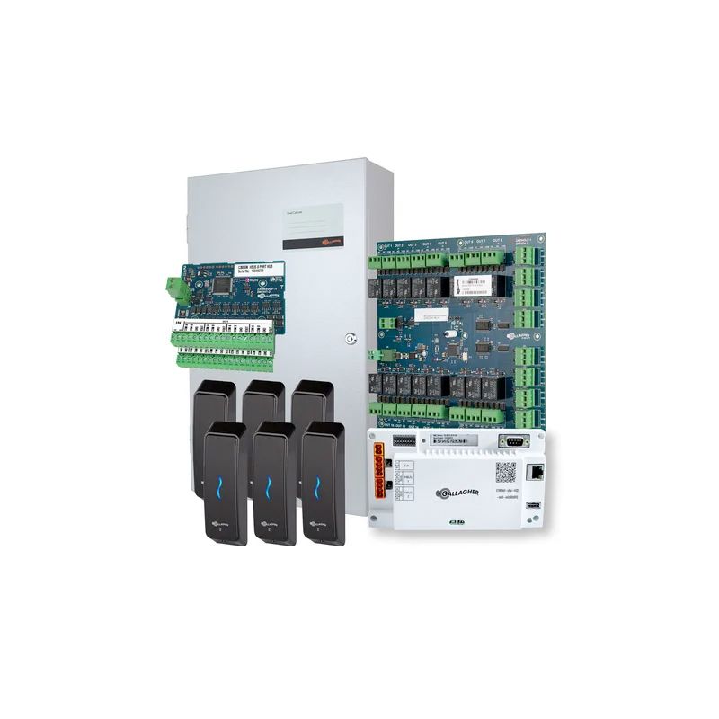 Gallagher SMB 6 Door Kit – Scalable Access Control & Alarm System (Black)