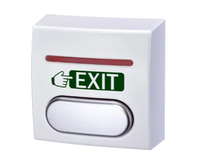 GEM AW100300 Surface Exit Button – Wall-Mounted with Dual-Colour LED, Built-In Timer, and N/O & N/C Contacts
