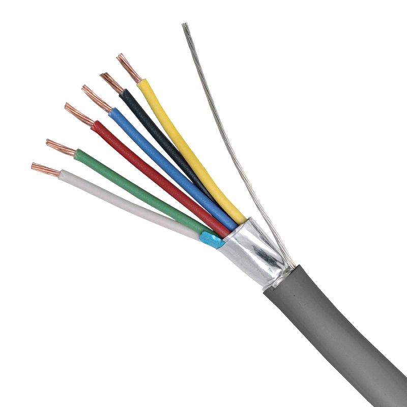 GLOBALCABLE 6 Core Shielded Security Cable – 7/0.20mm Stranded Copper, PVC Sheath, 300m Pull Box – GLO6C702300S