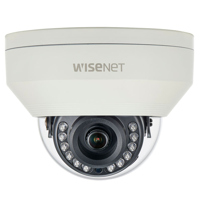 Hanwha Wisenet HD+ 4MP AHD Outdoor Dome Camera – DWDR, 20m IR, IP66, IK10, 2.8mm Fixed Lens (HAN-HCV-7010R)