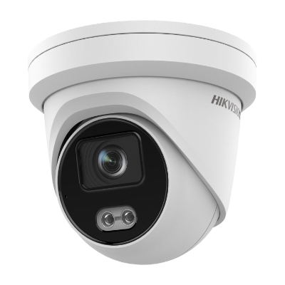 Hikvision HIK-2CD2347G2L2 4MP Outdoor ColorVu Gen 2 Turret Camera, 24/7 Colour w/ AcuSense, 2.8mm