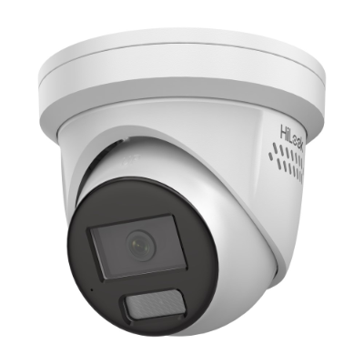 HiLook IPC-T269H-MU/SL 4mm 6MP Outdoor All-In-One Flateye Turret Camera, H.265, 30m IR, Mic, IP67, 4mm