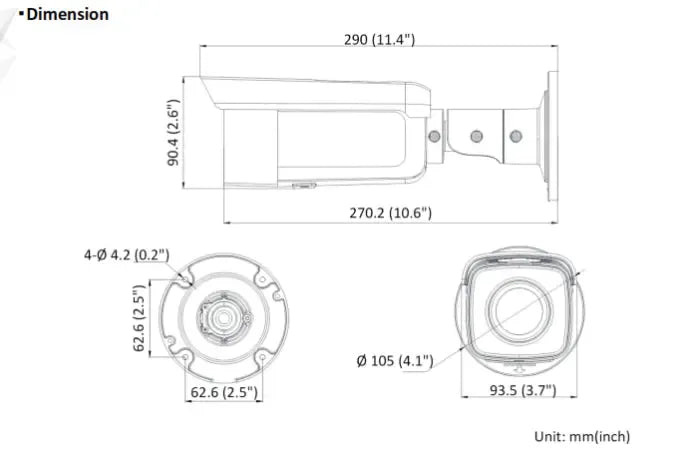 Hikvision DS-2CD2T66G2-2I Acusense 6MP EXIR Outdoor Bullet CCTV Camera Up to 60m IR - CCTV Importers