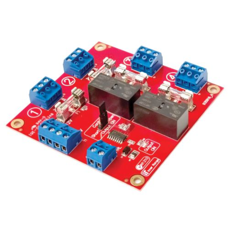 Inner Range 4-Way Switched DC Power Hub & Fire Door Release Relay – Fused Lock Power Distribution Module | IR-995916