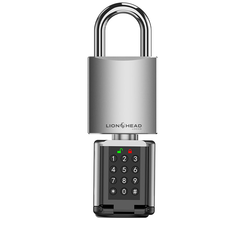 LIONHEAD STRONGA Digital Padlock with Keypad | Smart Lock with PIN, Fingerprint, Bluetooth & RFID | Model: HL-STRONGA-PADLOCK1