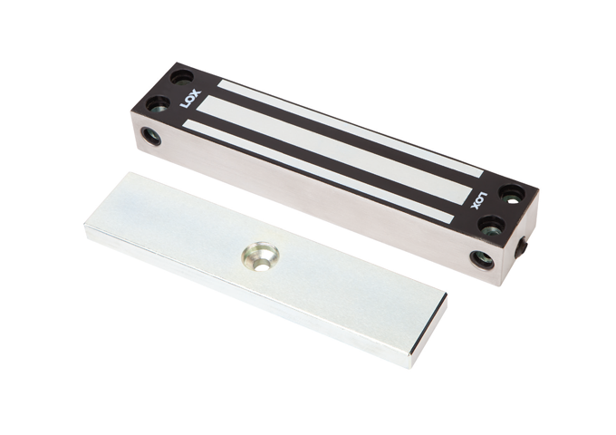 LOX EM4700 Weather-Resistant Electric Monitored Fail Safe Mag Lock | 12/24VDC Dual Voltage, IP67 Rated, 380kg Holding Force | SKU: LOXEM4700