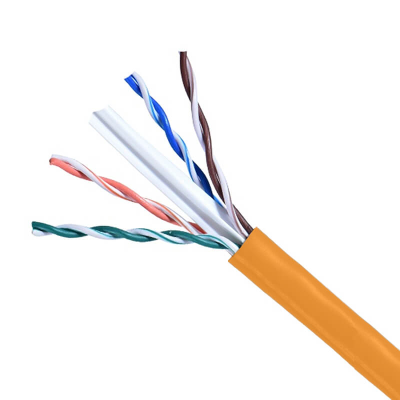 Garland Cat6 UTP Solid Cable – 305 m Orange Reel, 23AWG, PE LSZH Sheath, 4-Pair, Unscreened – SKU MADUTPL6HFOE305RBA