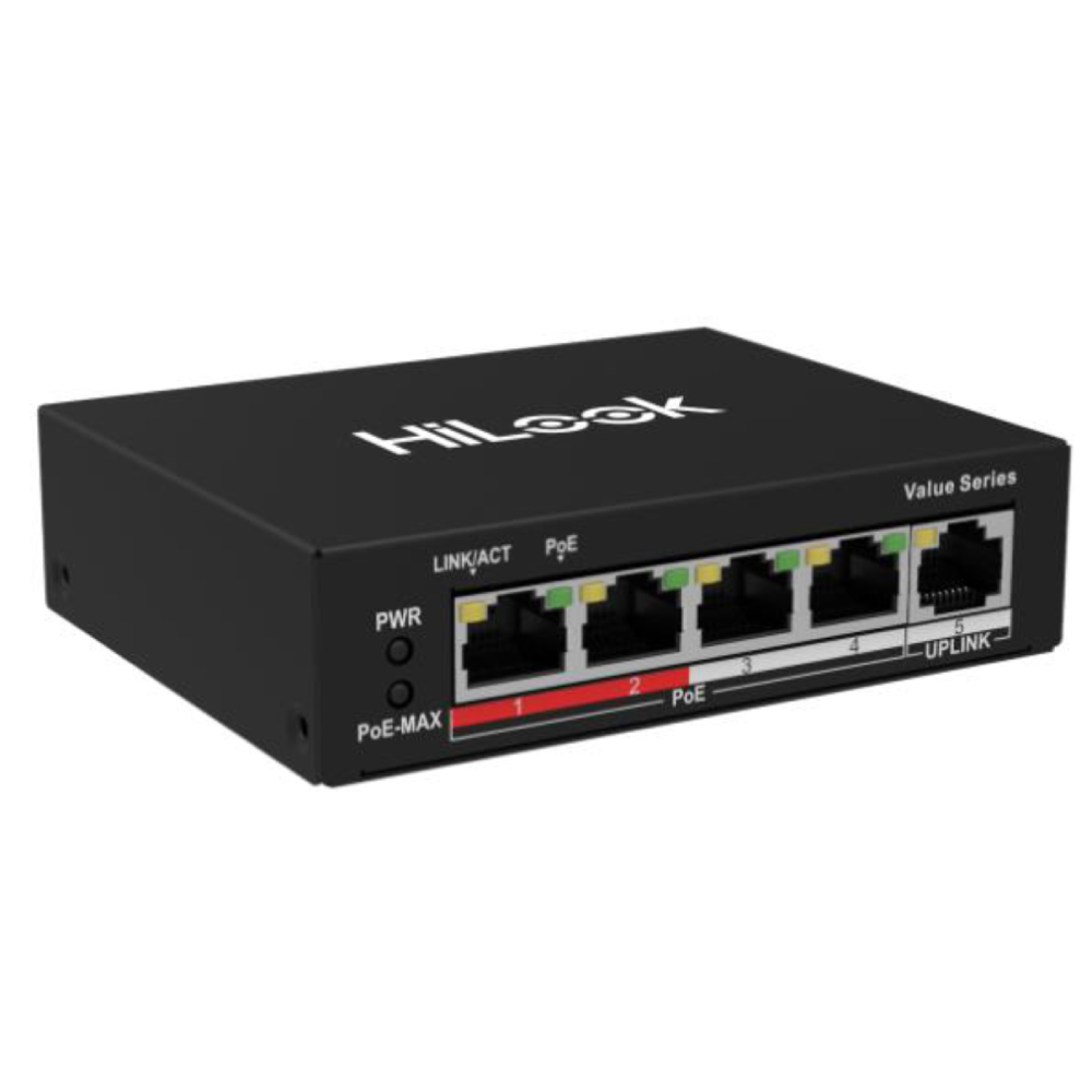 Hikvision NS-0105P-35(B) 4 Port Fast Ethernet Unmanaged POE Switch