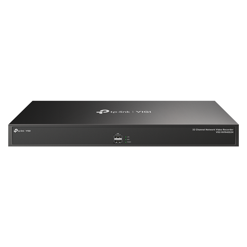 TP-Link VIGI NVR4032H | 32-Channel 4K Network Video Recorder, H.265+ Compression, Dual Ethernet, 4× SATA (Up to 16 TB Each) non PoE