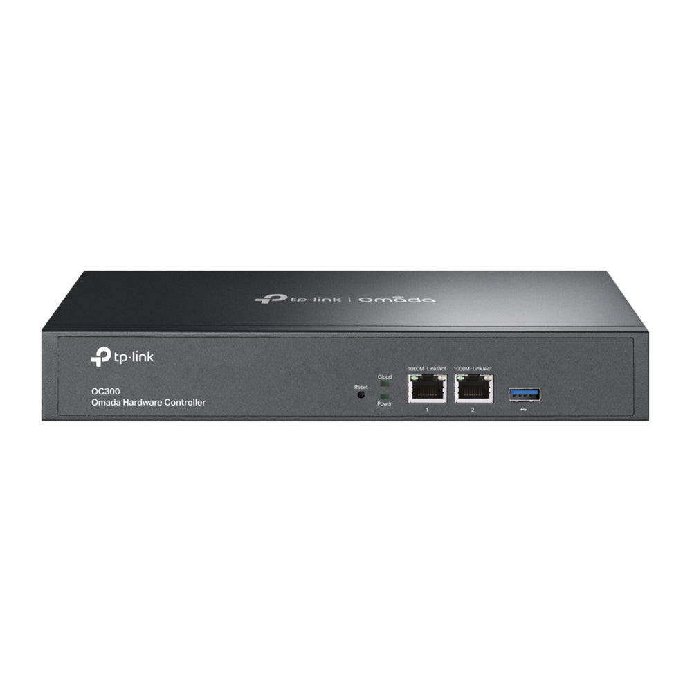 TP-Link OC300 Omada Hardware Controller – Centralized SDN Management for Up to 500 APs, Multi-Site Control, Cloud Access, USB Backup, Gigabit Ports | SKU: OC300