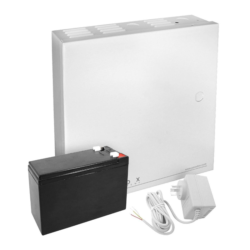 Paradox PDX-KIT Base Installation Kit – Metal Enclosure, 12V Battery, Plug Pack & Tamper Switch