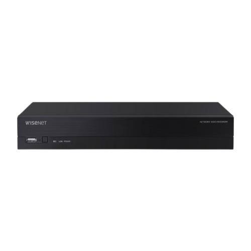 WISENET A Series 2X Camera Kit CT-ARN-410S Hanwha Vision 4CH 8MP H.265 AI NVR CT-ANE-L7012R Hanwha Vision 4MP H.265 NW IR Flateye Camera CCTV Kit