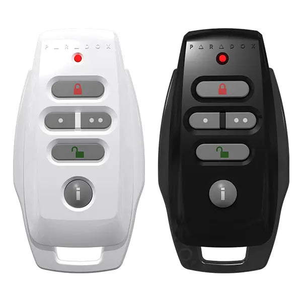 Paradox REM25B Two-Way Wireless Remote Control – Slim Black Design, 433MHz | Secure Arm/Disarm, Visual & Audio Feedback