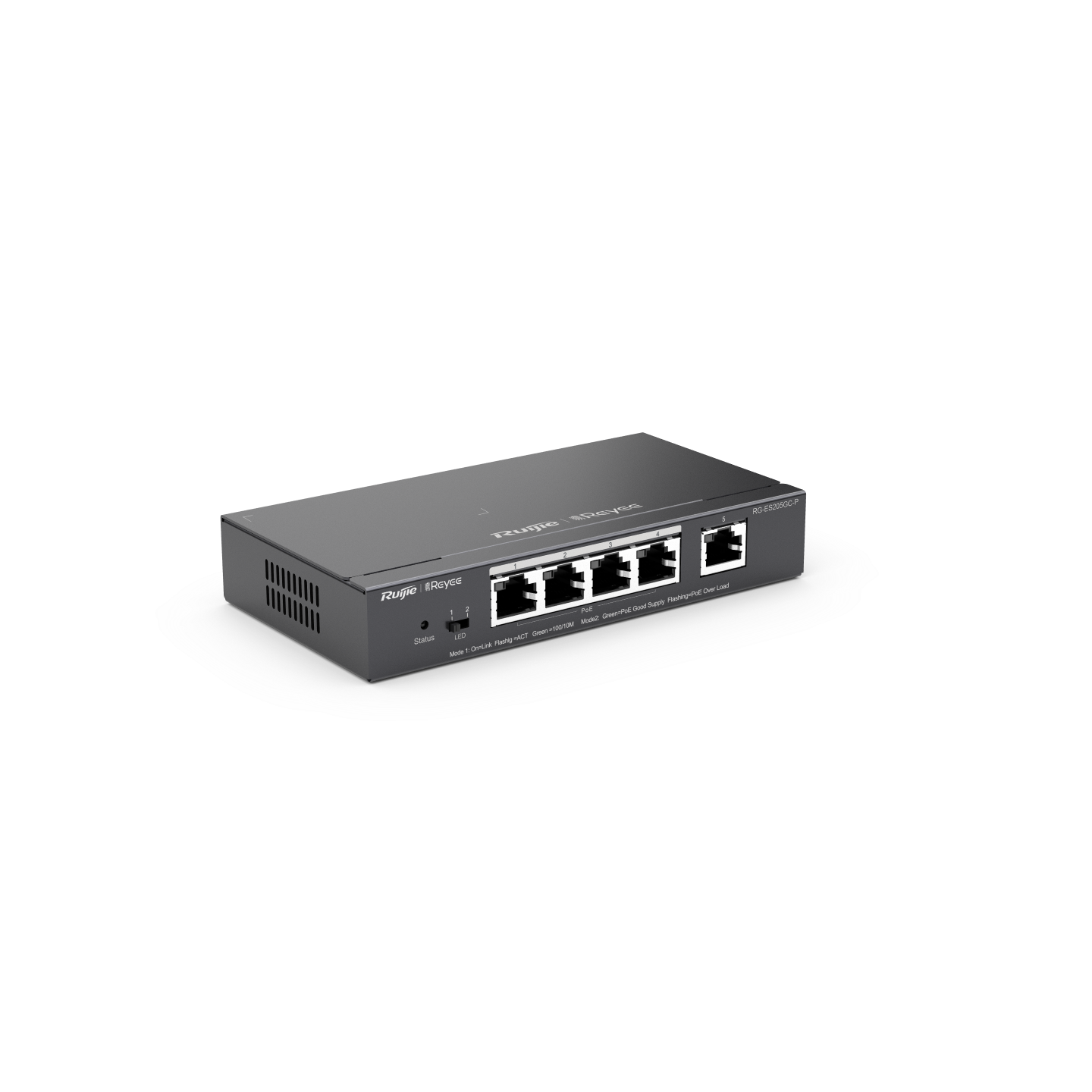 Ruijie RG-ES205GC-P, 5-Port Gigabit Smart Cloud Mananged PoE Switch