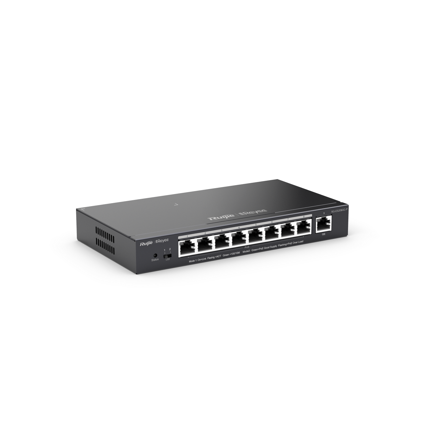 Ruijie RG-ES209GC-P, 9-Port Gigabit Smart Cloud Mananged PoE Switch