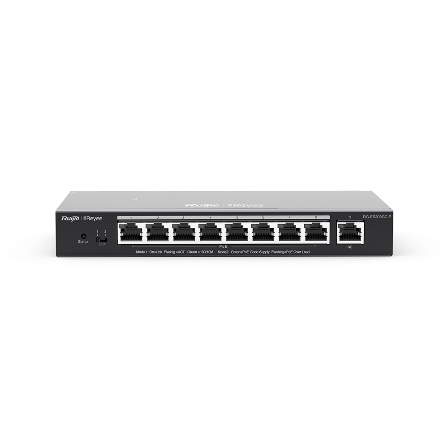 Ruijie RG-ES209GC-P, 9-Port Gigabit Smart Cloud Mananged PoE Switch