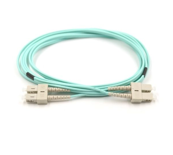 10m SC-SC OM4 Multimode Fibre Optic Patch Cable – Aqua | SCA-SCSC-MM-OM4-10M-Aqua
