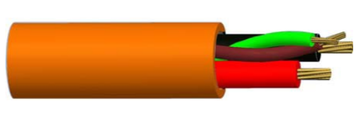Gallagher SMB 2 Pair HBUS Security Cable – 2x 14/0.20 & 2x 24/0.20 Unscreened PVC 300m Roll – Orange | GALC303900