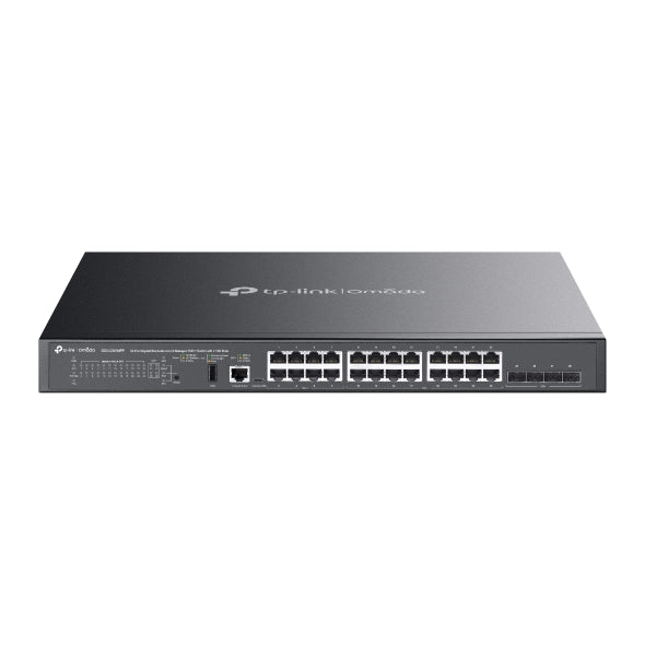TP-Link Omada SG5428XMPP 24-Port Gigabit Stackable Lite L3 Managed PoE++ Switch – 500W PoE, 4× 10G SFP+