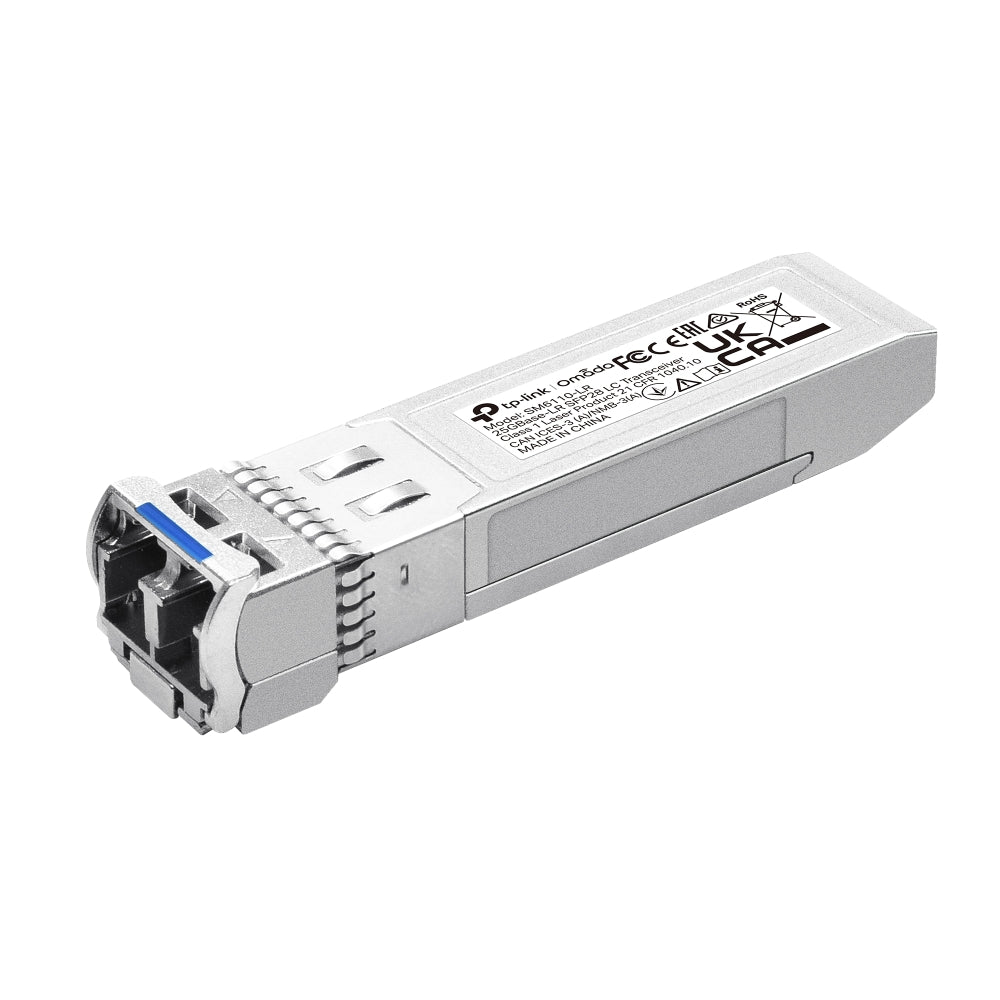 SM6110-LR | TP-Link Omada 25GBase-LR SFP28 LC Transceiver – 10G/25G Single-Mode Fiber Module