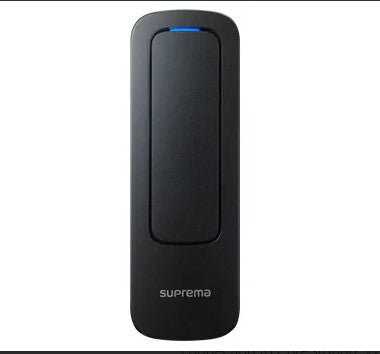 SUPREMA XPD2-MDB XPass D2 Outdoor Mullion compact reader, RS-485 OSDP secure connection to CoreStation, Wiegand, EM, Mifare, DESFire/EV1, FeliCa, Mobile card (NFC/BLE), IP67, IK08, 12V DC,