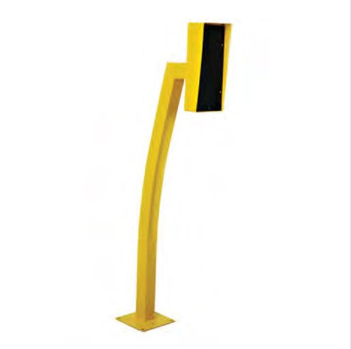 BOLLARD04/Y 1.34M BOLLARD CURVED NECK WITH RAINHOOD YELLOW