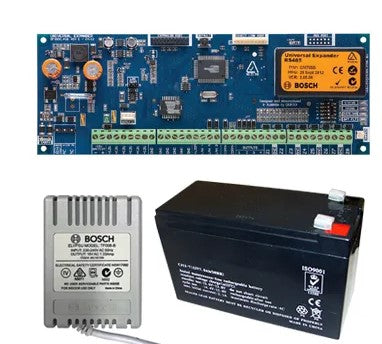 BOSCH CM705PB KIT Expansion Kit Solution 6000, Powered Expansion Kit, Includes CM705PB Universal Expander PCB, T1813S/T Plug Pack & TB100103 Battery