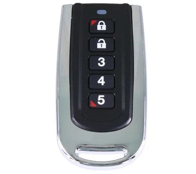 BOSCH RF110 Smart RF Keyfob 5 button with programmable hold down functions, suits the RF120 receiver for the Solution 6000