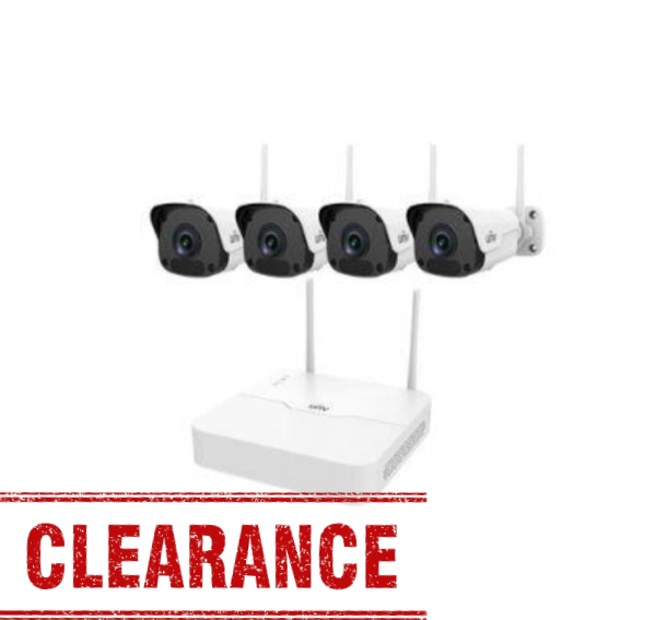 Uniview KIT/301-04LB-W/4*2122SR3-F40W-D 4-CH WI-FI NVR + 4 Bullet Cameras + 1TB HDD