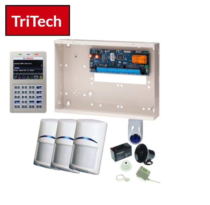 BOSCH, Solution 6000, Alarm kit, + CC610PB panel, CP736B WiFi Prox LCD keypad, 3x Tritech detectors + Accessories included