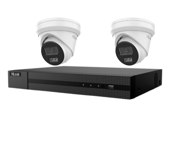 Hilook up to 4x 6MP CCTV Camera Kit with HDD, IPC-T262H-MU , NVR NVR-104MH-C/4P(B)
