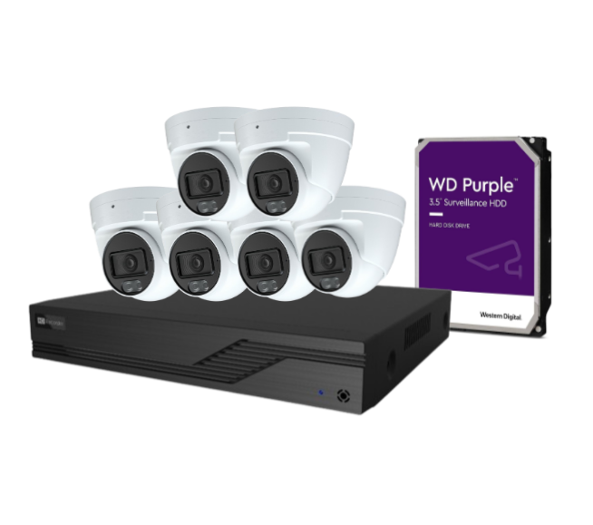 OFFER* AINIA 8x 6MP CCTV Kit with 8 Channel NVR IPC-T360-LED-ANZ, GET 1 Camera For FREE