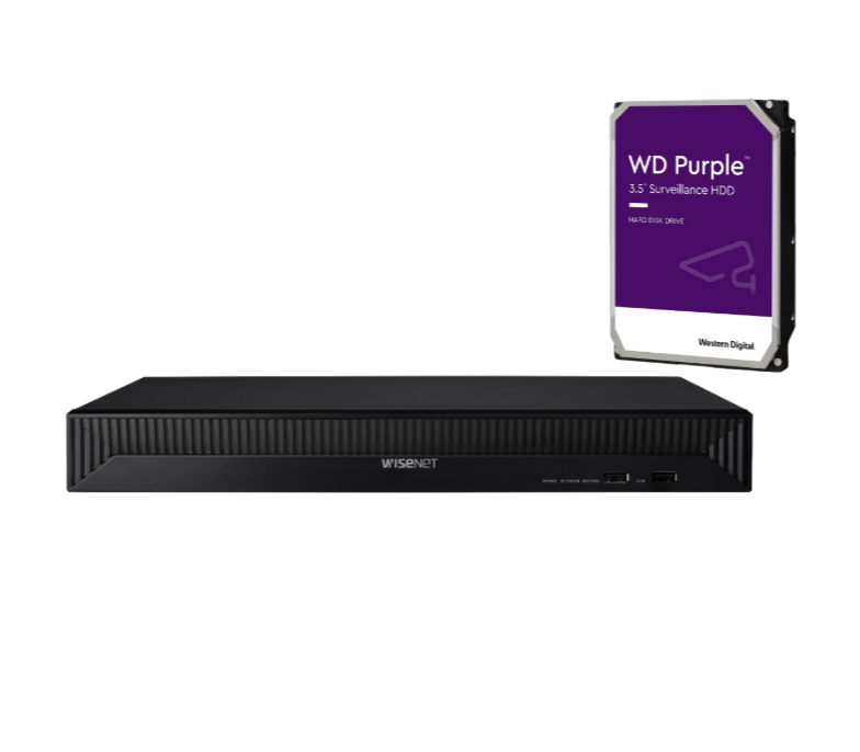 Hanwha Wisenet XRN-815S 8-Channel Network Video Recorder (NVR) – 12MP Support, AI Integration, and PoE+ Power
