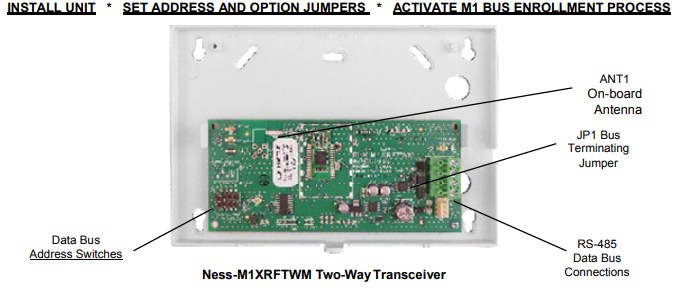 NESS M1XRFTWM Two-Way Wireless Transceiver – Advanced Encrypted Wireless Security Communication