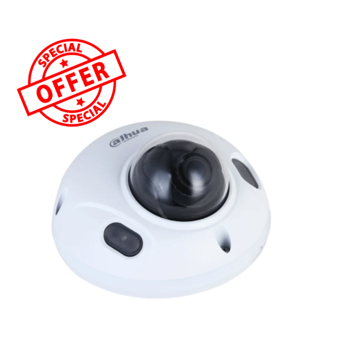 *SPECIAL OFFER Dahua DH-IPC-HDBW3466FP-AS-AUS 4MP IR Fixed-Focal Dome WizSense AI Security Camera – IK10, IP67, PoE, SMD 4.0
