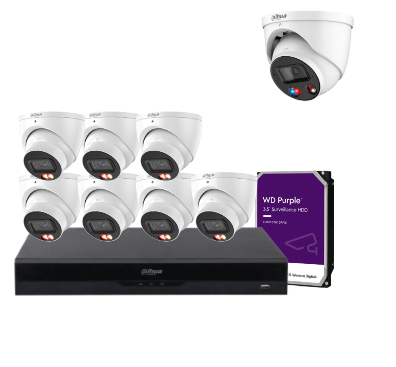 Dahua 6MP CCTV Camera Kit – Up to 8 Cameras | 8-Channel AI NVR + HDD | IPC‑HDW3667EM‑S‑IL‑ANZ & DH‑IPC‑HDW3649H‑AS‑PV‑ANZ‑S2 Cameras | Smart AI Surveillance System
