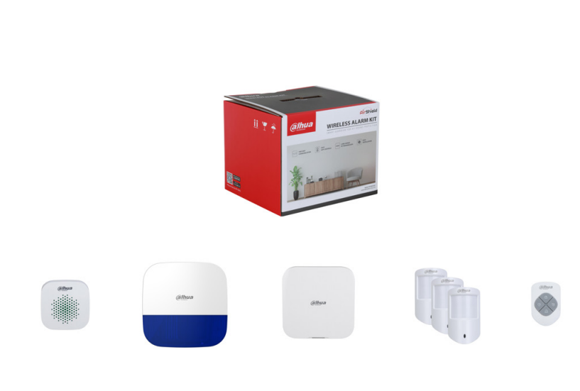 Dahua DHI‑ART‑ARC3800H‑06‑FW2 Wireless Alarm Kit – Smart Security with Video Verification