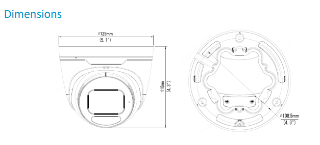 Uniview IPC3638SB-ADZK-I0 8MP HD LightHunter IR Varifocal Eyeball Network Camera Prime Series, Motorised