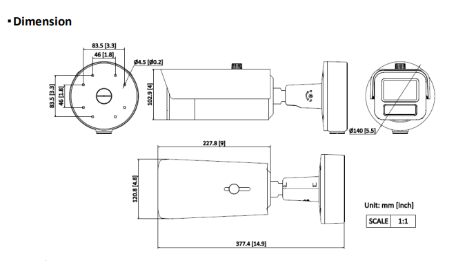 Hikvision iDS-2CD7A46G2/P-IZHS(Y) 4MP DeepinView ANPR Moto Motorised Varifocal Bullet Camera – DarkFighter 2.0, 150dB WDR, H.265+, IP67/IK10