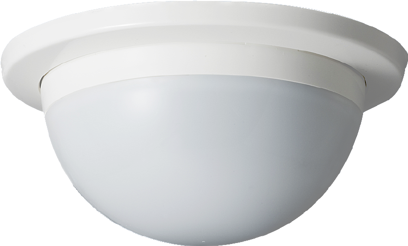 TAKEX PA‑6614E Mirror Lens PIR Sensor – 14m Detection, Ceiling Mount, SPST Output, Multi-Voltage 9–24VDC, White, Hardwired