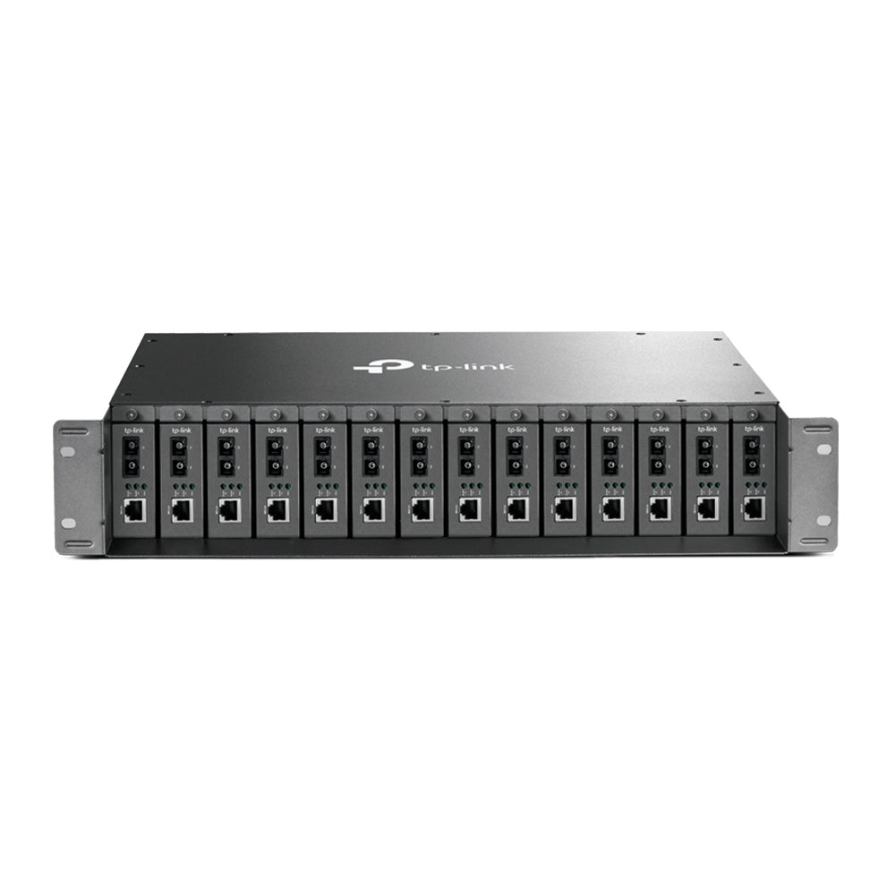 TP-Link TL-MC1400 | 14-Slot Rackmount Media Converter Chassis with Redundant Power Support