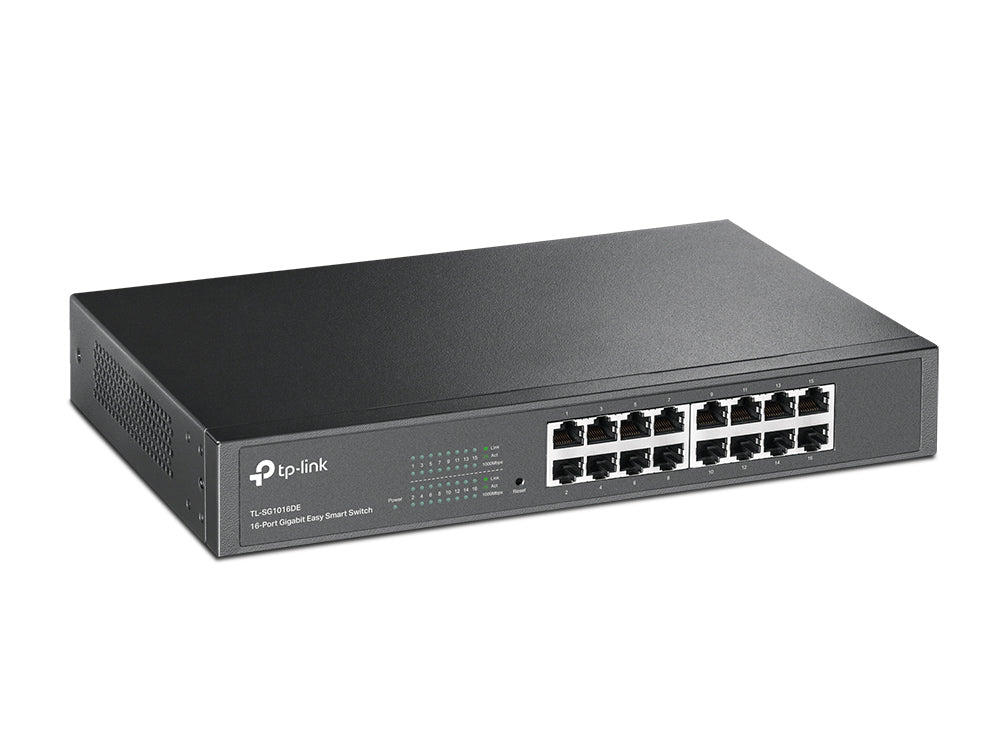 TP-Link TL-SG1016DE 16-Port Gigabit Easy Smart Switch | Energy-Efficient Network Management for SMBs
